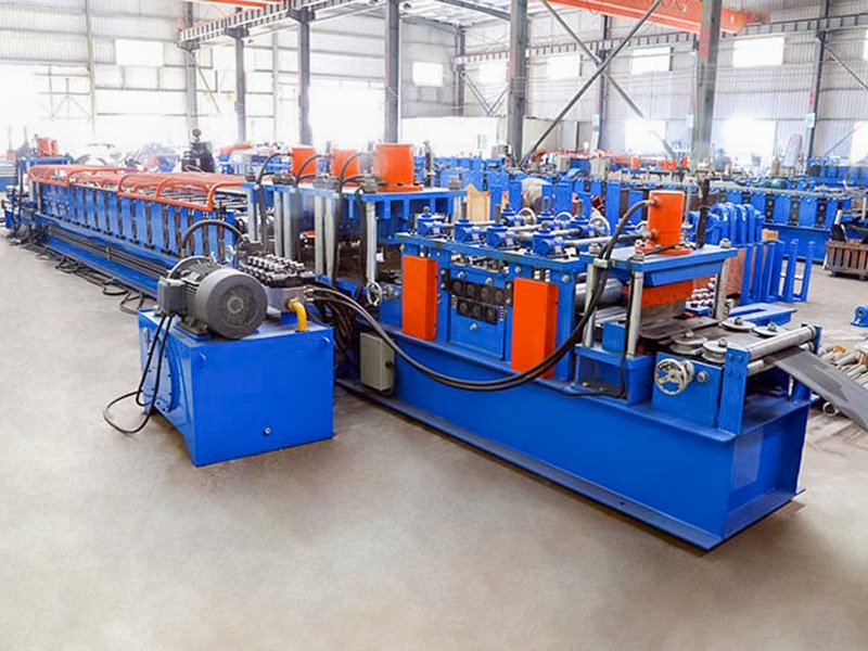 C80-300 Typ Helautomatisk C Purlin rullformningsmaskin