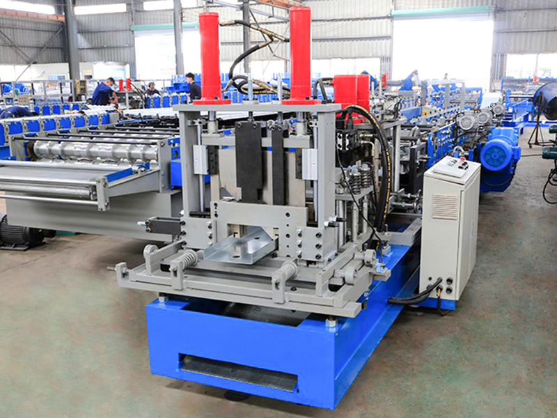 80-300 typ helautomatisk CU Purlin rullformningsmaskin